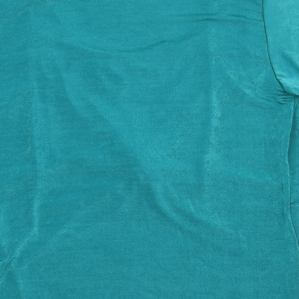 Damart Womens Green Basic Blouse Size L