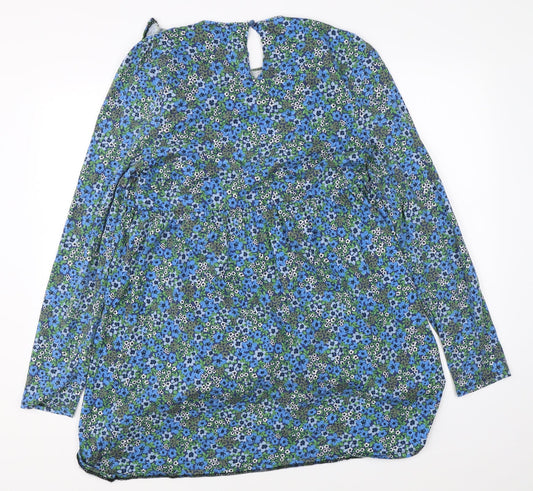 ASOS Womens Blue Floral Shift Size 12