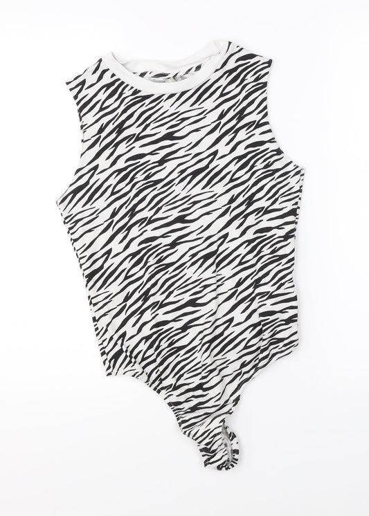 Womens UK Size 10 ASOS One-Piece White Romper