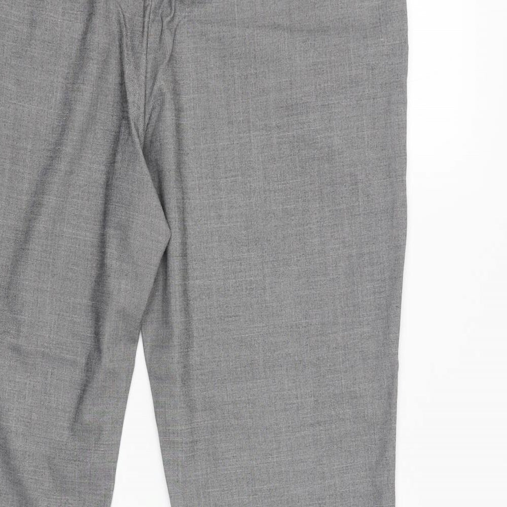 Womens UK Size M Papaya Regular Fit Grey Trousers