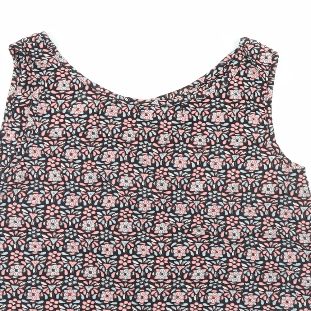 Womens UK Size 10 Select Multicoloured Cropped Blouse