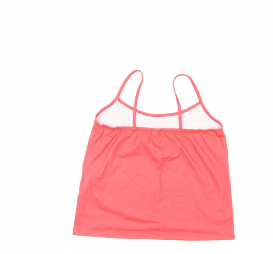 Boohoo Womens Red Basic Tank Size 10