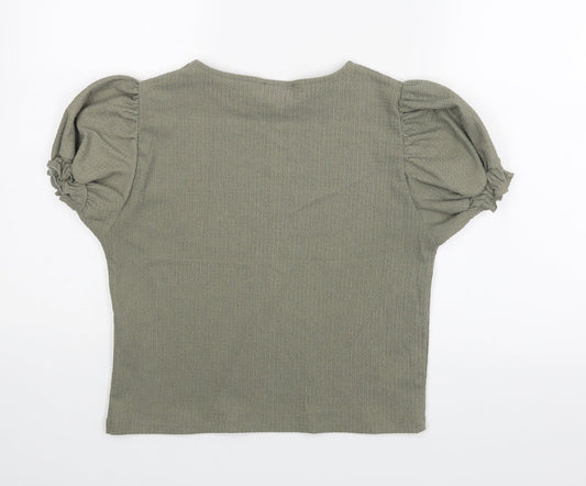 Primark Womens Green Basic Blouse Size 6