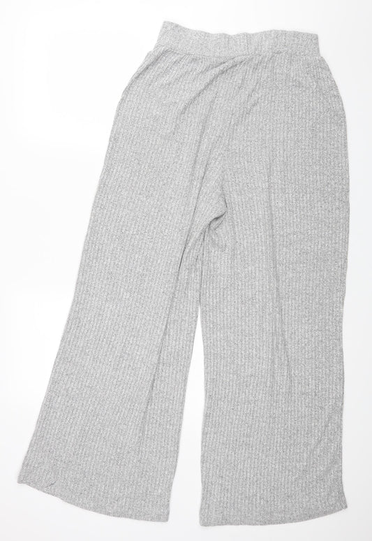 Simply Be Womens Grey Trousers Size 14 L27 in