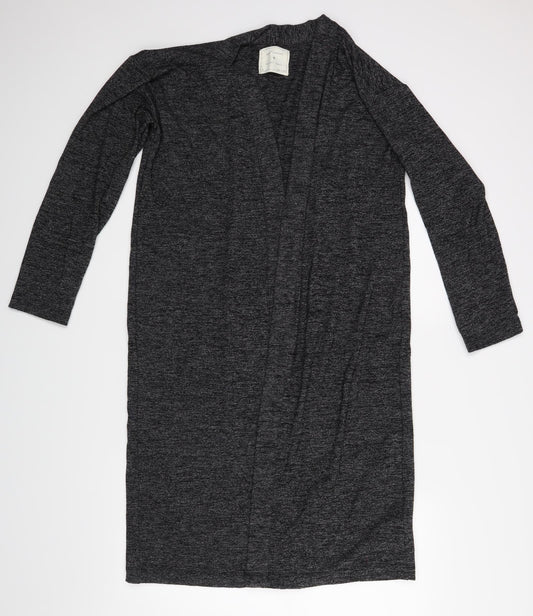 Womens UK Size M M&S Grey Wrap Jumper