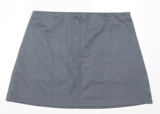 Back view of Atmosphere women’s grey a-line skirt, size UK 18