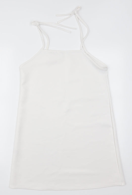 Missguided Womens White A-Line Size 12