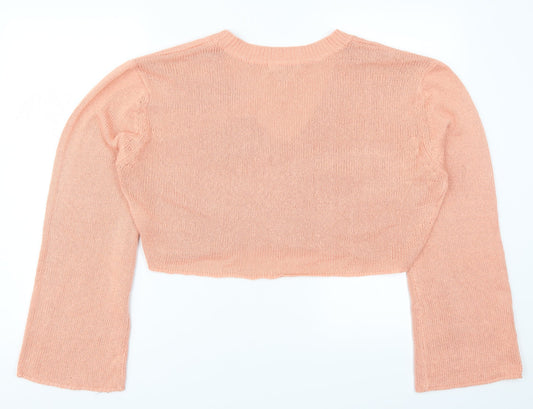 Womens UK Size L Missguided Pink Pullover Jumper