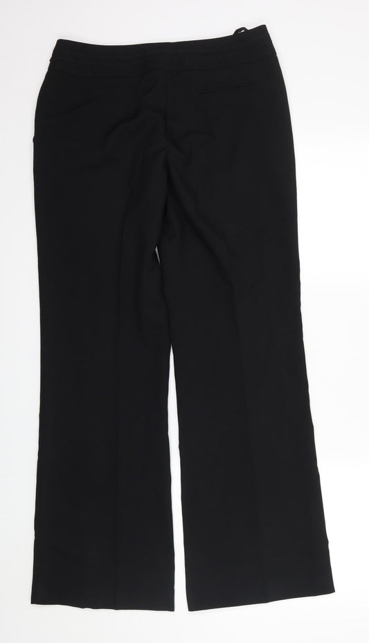 Womens UK Size 12 Atmosphere Regular Fit Black Trousers