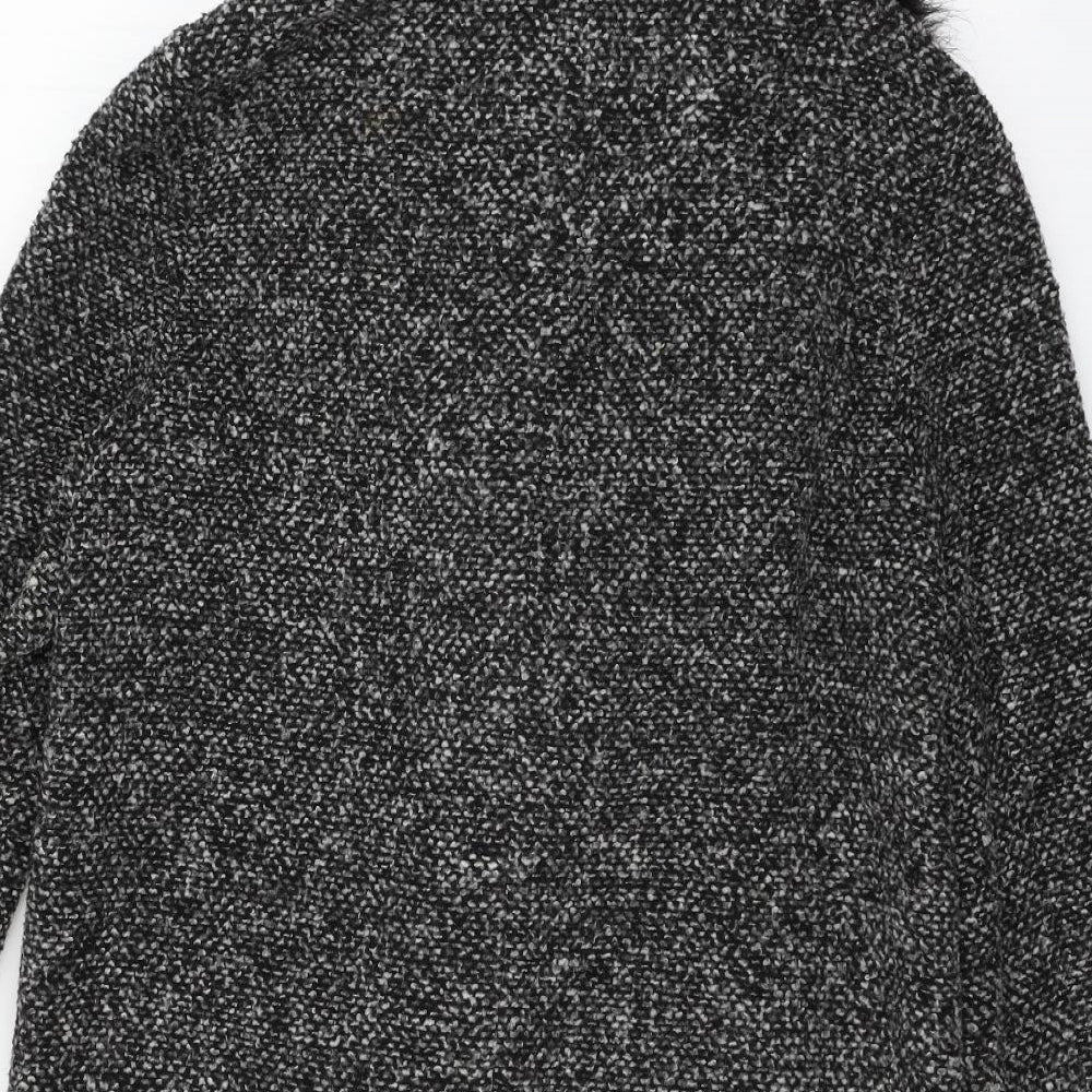 Womens UK Size 8 George Grey Overcoat