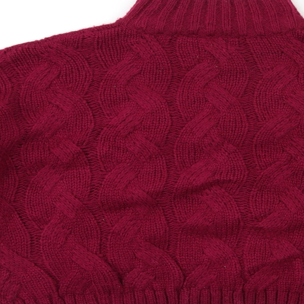 Womens UK Size 12 M&Co Pink Pullover Jumper