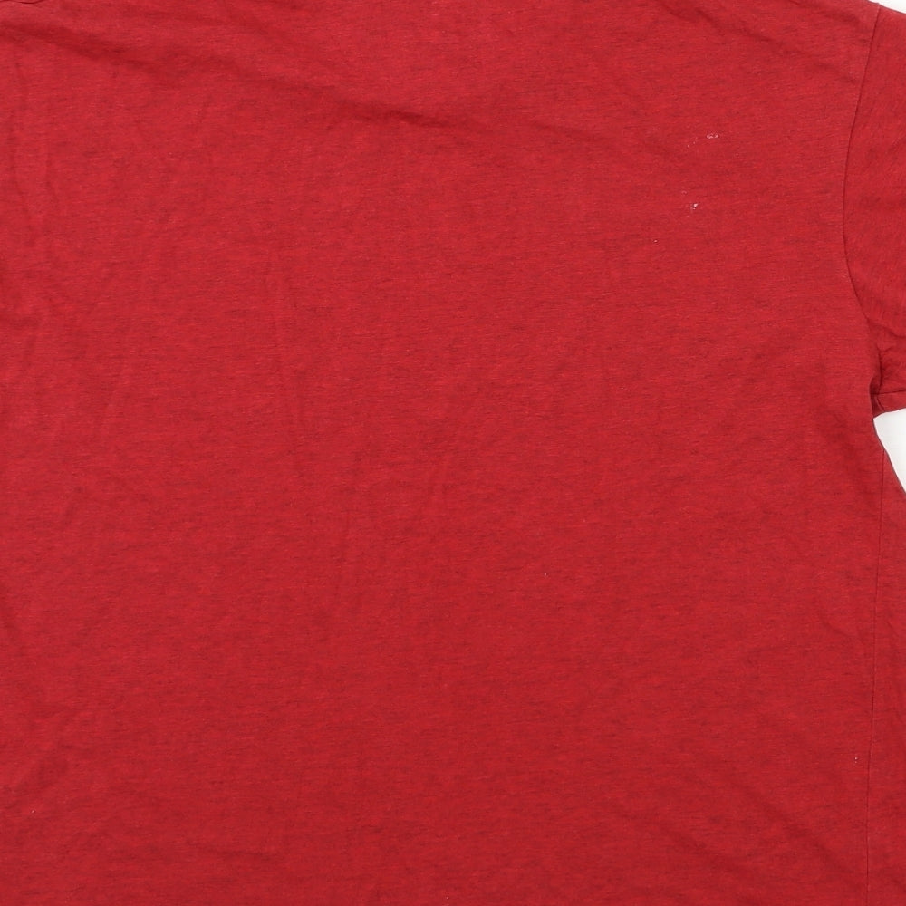 Preworn Mens Red T-Shirt Size L