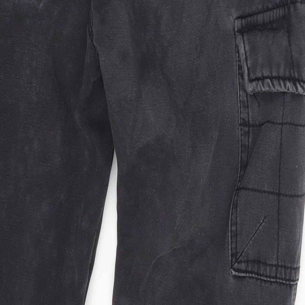 Aowofs Mens Grey Straight Jeans Size 30 in L27 in