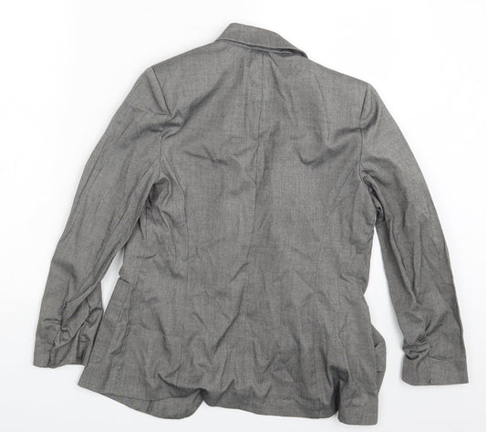 New Look Womens Grey Jacket Blazer Size 12