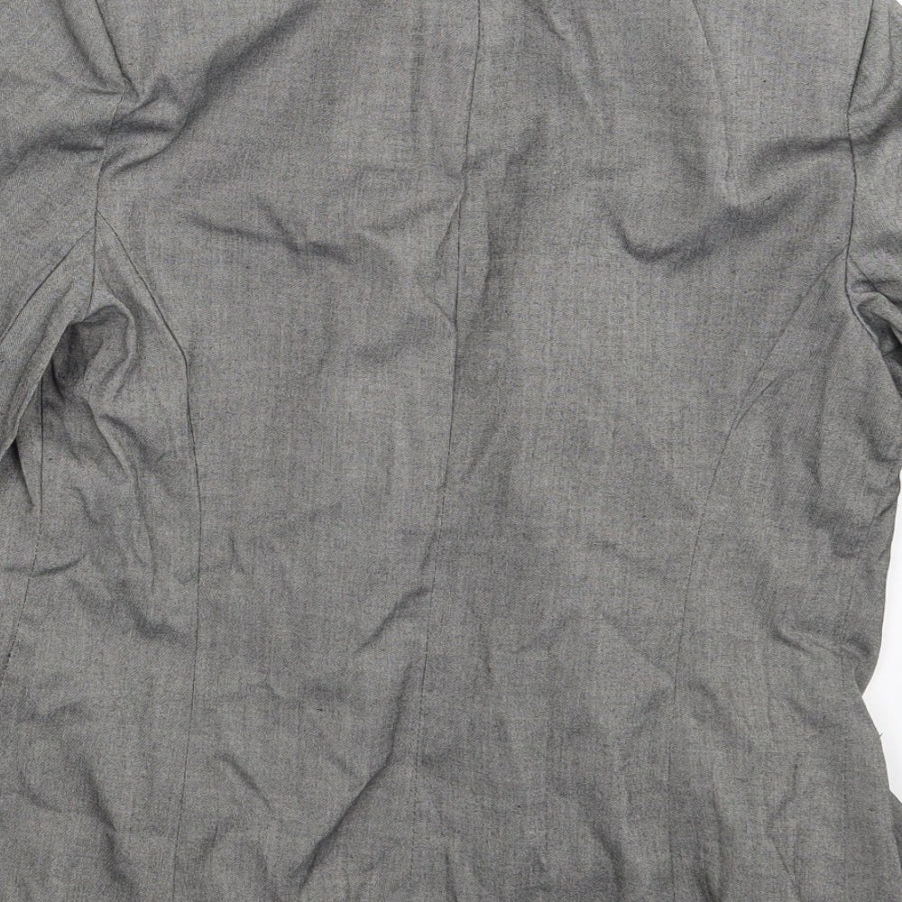 New Look Womens Grey Jacket Blazer Size 12