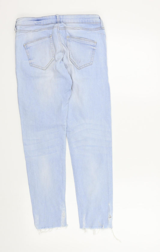 Denim & Co. Womens Blue Skinny Jeans Size 8 L25 in