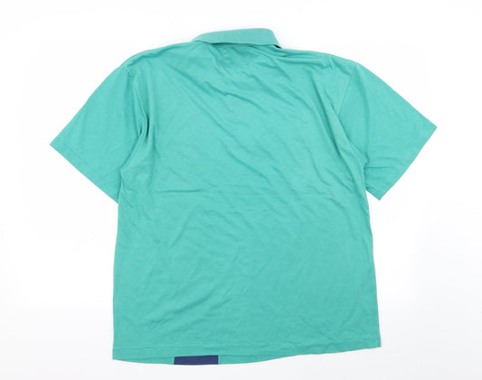 pacino brand Mens Green Polo Size L