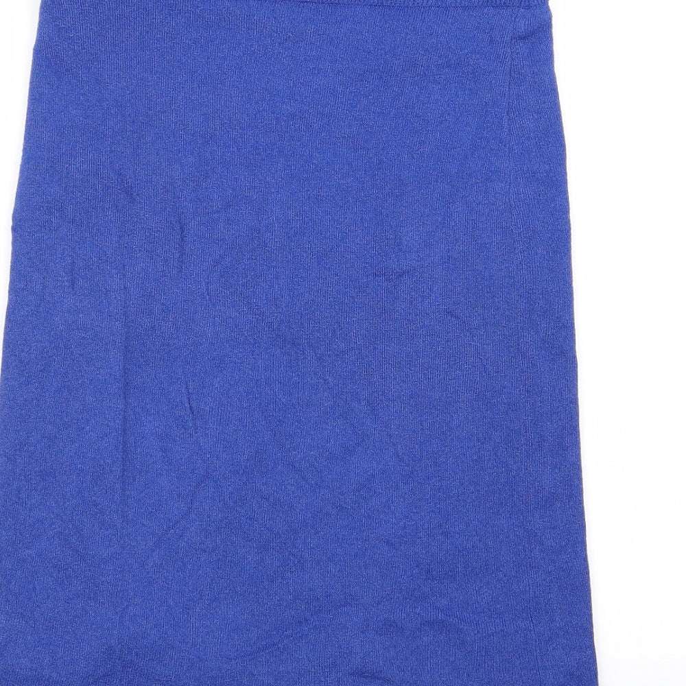 vila clothes Womens Blue Straight & Pencil Skirt Size M - Stretch waistband