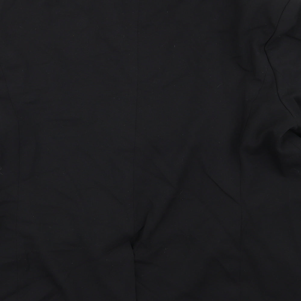 M&s Womens Black Jacket Blazer Size 10