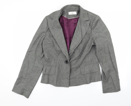 Womens UK Size 12 Wallis Regular Grey Blazer