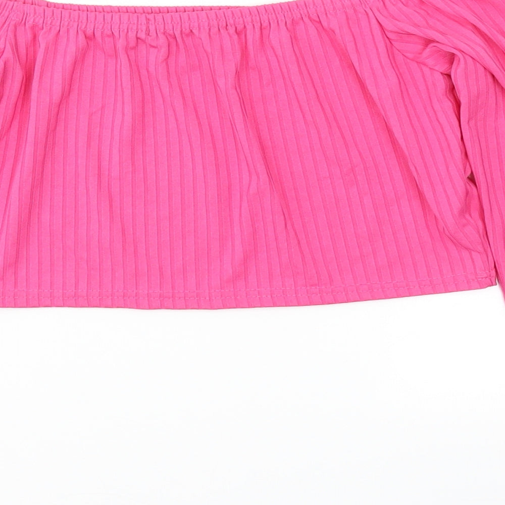 Womens UK Size M I SAW IT FIRST Pink Basic T-Shirt
