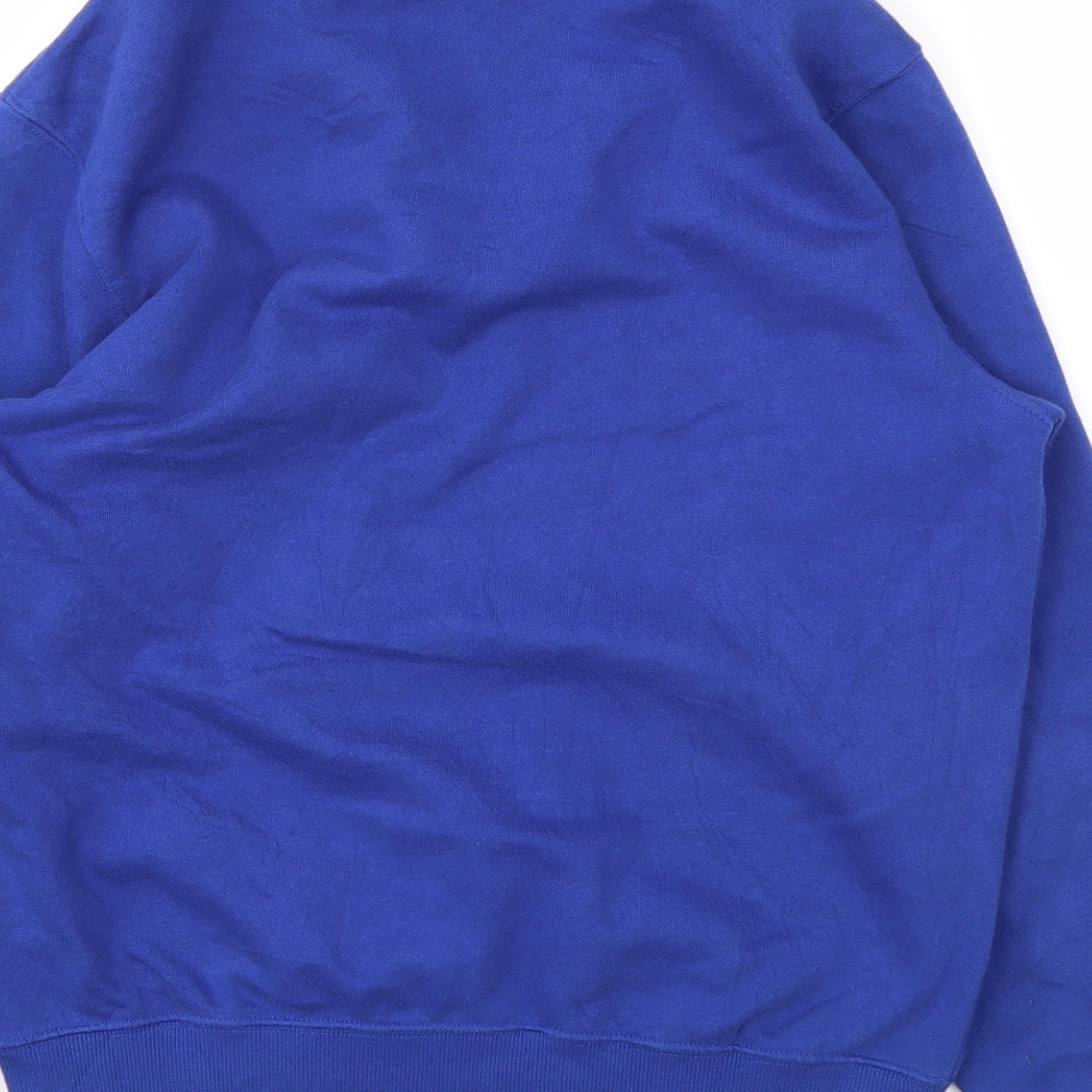 SPORT TREK Mens Black Henley Hoodie Size S