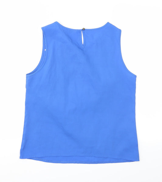 BHS Womens Blue Basic Blouse Size 10
