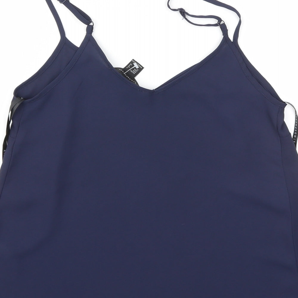 Primark Womens Blue Basic Blouse Size 4