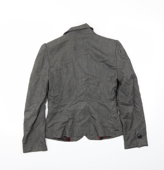 M&S Womens Grey Jacket Blazer Size 10