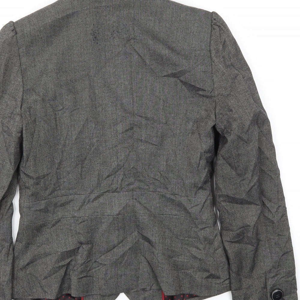 M&S Womens Grey Jacket Blazer Size 10