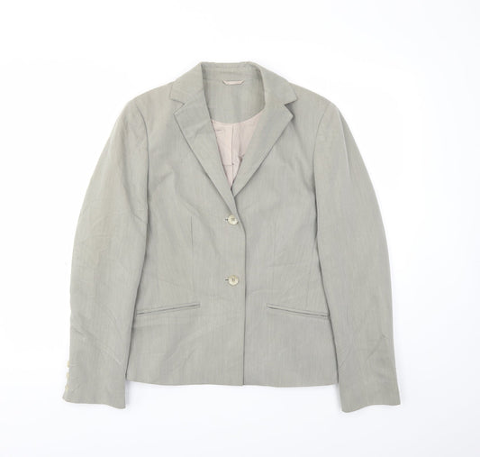 Additional front view of Principles women’s grey jacket blazer, size UK 10