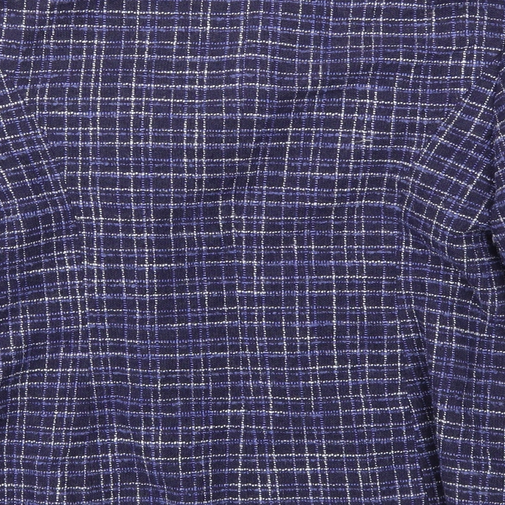 EWM Womens Blue Jacket Blazer Size 14