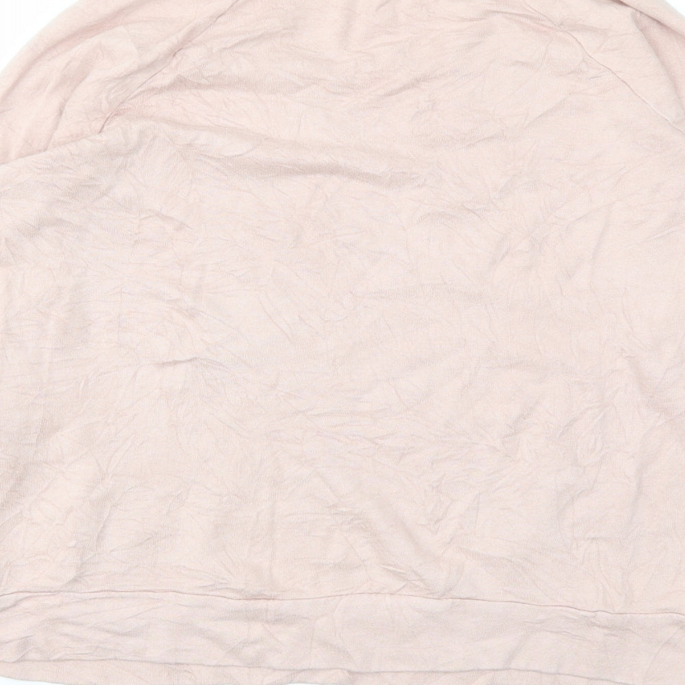 Womens UK Size M SUNDAY Pink Pullover Jumper