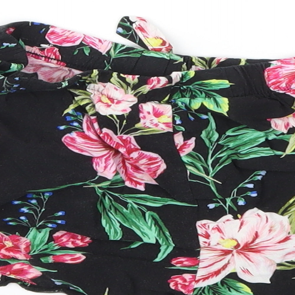 Primark Womens Multicoloured Fair Isle Cut-Off Shorts Size 4 - Stretch waistband