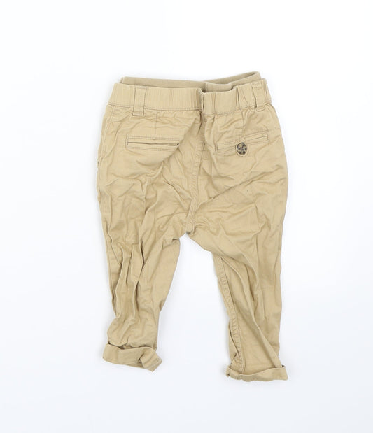 Mothercare Boys Brown Capri Trousers Size 12-18 Months