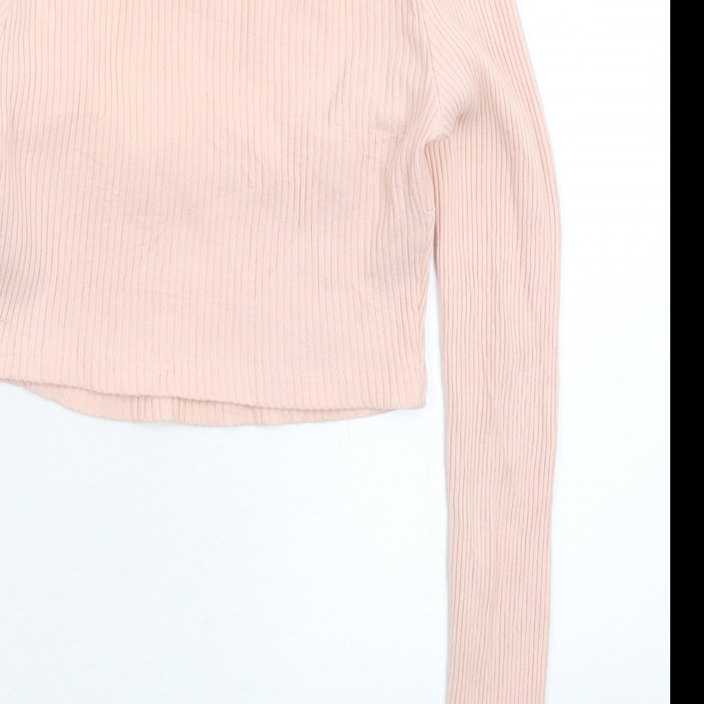 Womens UK Size S Preworn Pink Pullover Jumper