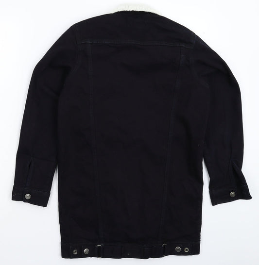Boohoo Womens Blue Denim Jacket Size 8