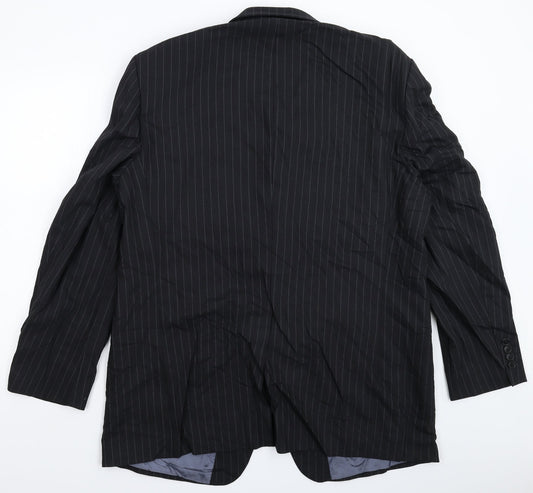 Mens UK Size 46 Marks and Spencer Regular Black Suit Jacket