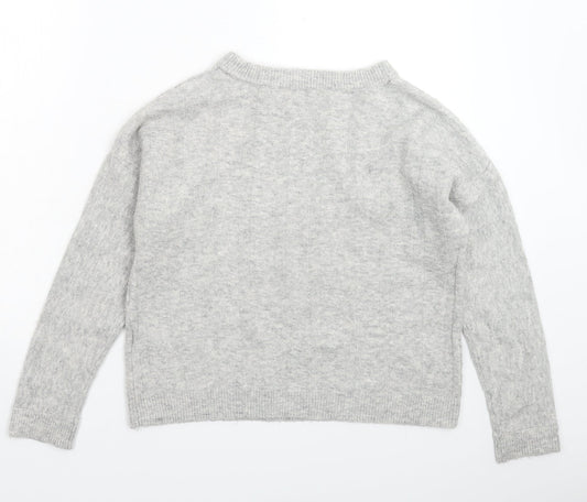 Womens UK Size 8 Marks and Spencer Grey Pullover Jumper