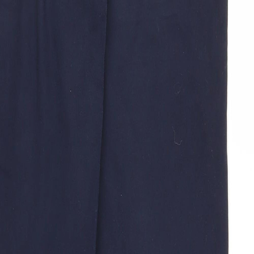 Womens UK Size 8 Camaieu Regular Fit Pedal Pusher Blue Trousers
