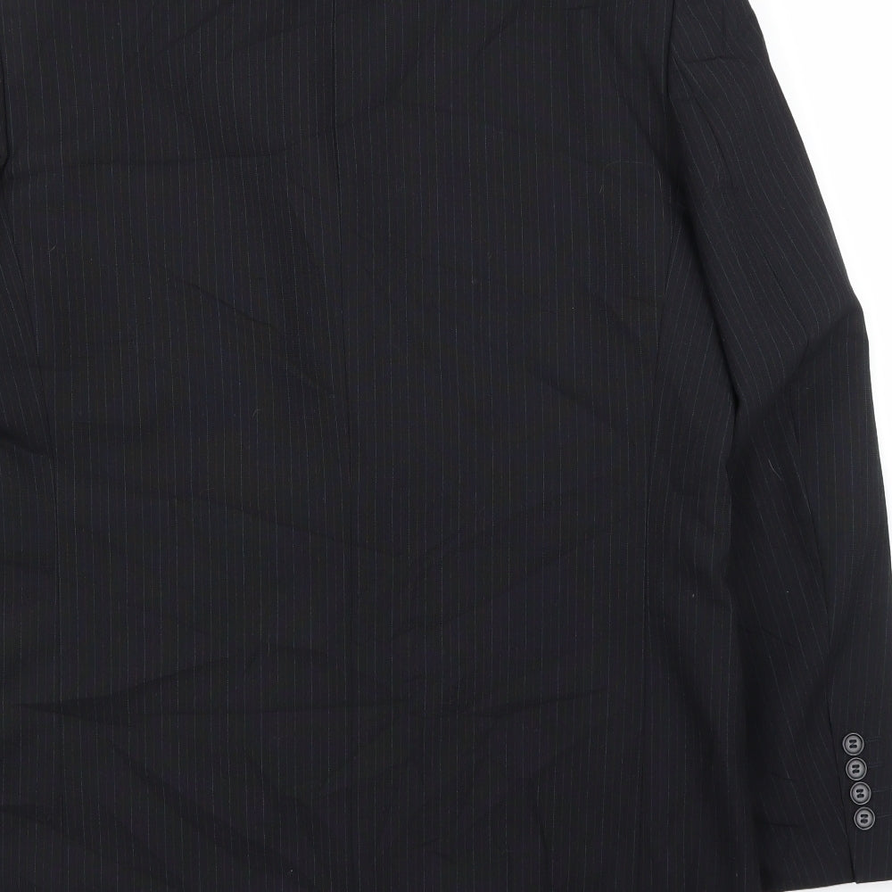 Mens UK Size 44 Principles Regular Black Suit Jacket
