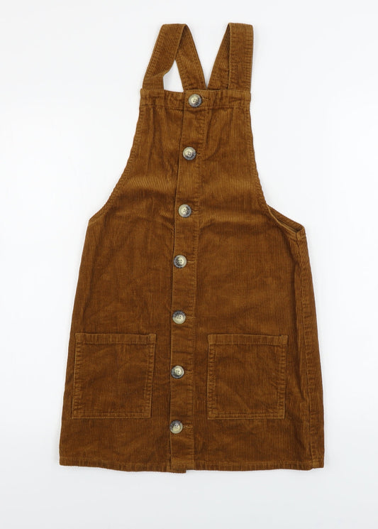 Womens UK Size 6 denim co One-Piece Brown Dungaree