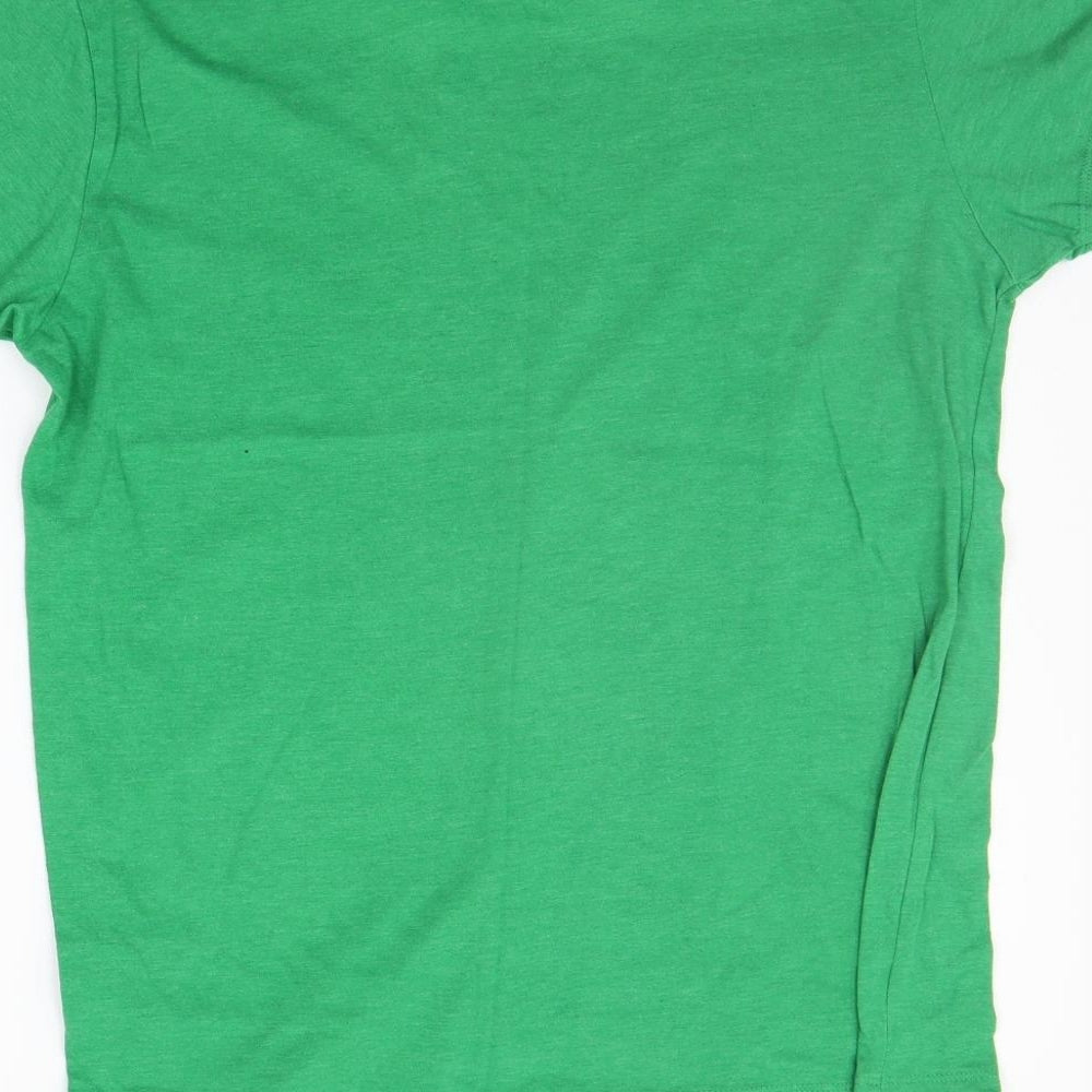 Cedar Wood State Womens Green Basic T-Shirt Size M
