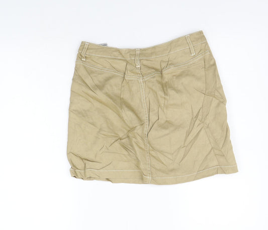 Divided Womens Beige   A-Line Skirt Size 8