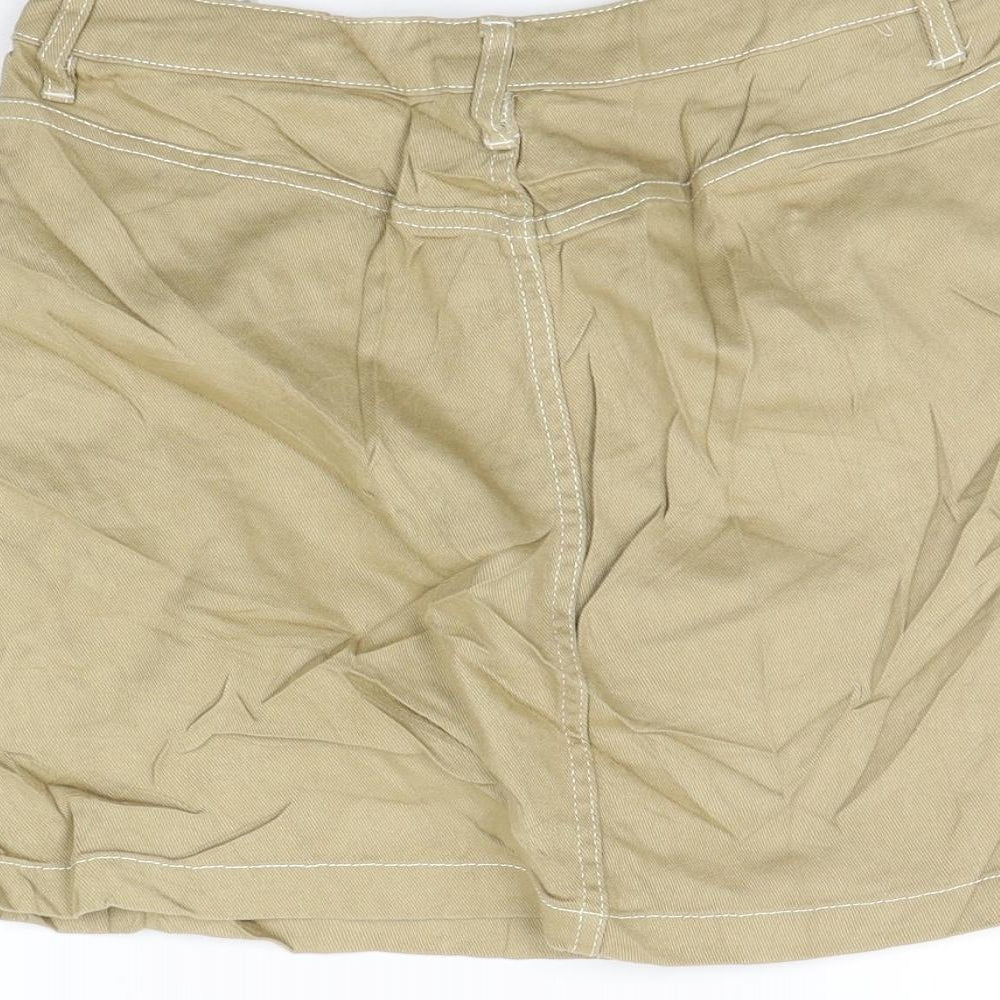 Divided Womens Beige A-Line Skirt Size 8