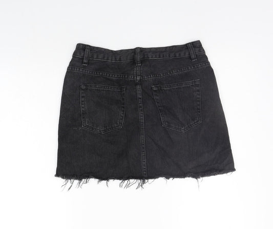 ASOS Womens Grey   A-Line Skirt Size 8