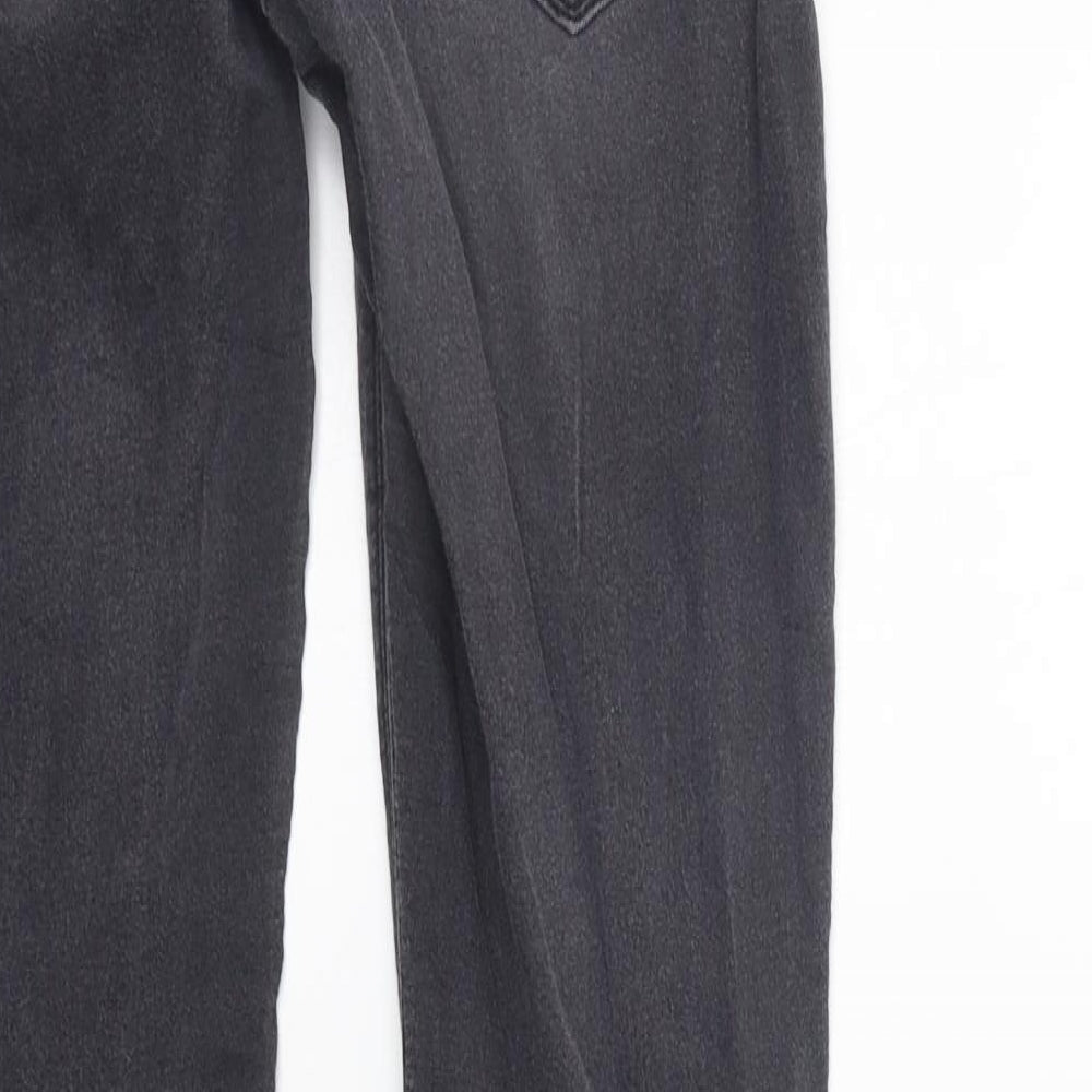 Womens UK Size 12 Divided Regular Fit Straight Grey Jeans