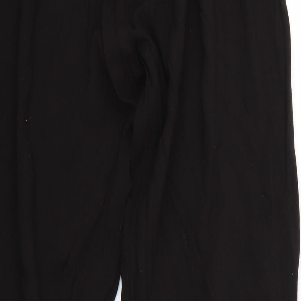 Alimah Womens Black Jogger Trousers Size S L27 in