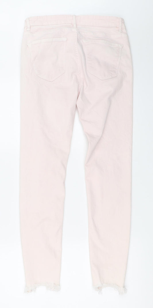 Zara Womens Pink Skinny Jeans Size 38 L26 in