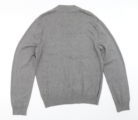 Petroleum Mens Grey Pullover Jumper Size M